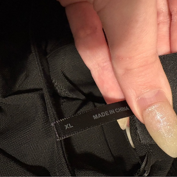 Killstar Black Long Sleeve Dress with Sheer Accents - Picture 9 of 10